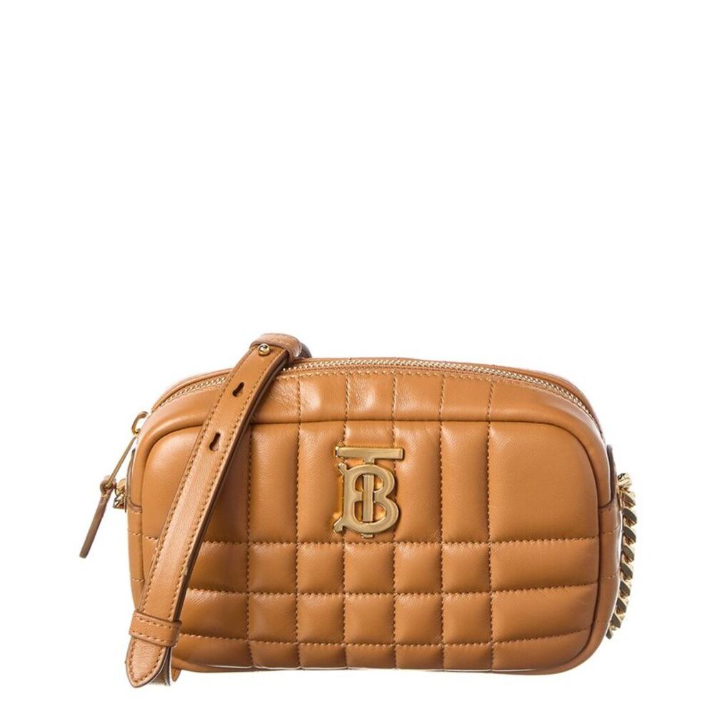 Burberry Lola Mini Leather Camera Bag, Brown
